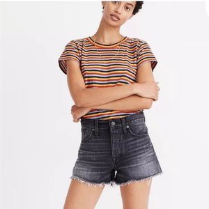 Madewell Black Relaxed Denim Shorts - size 27